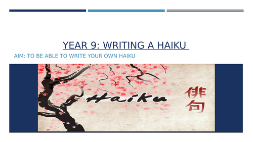 Writing a Haiku | Teaching Resources