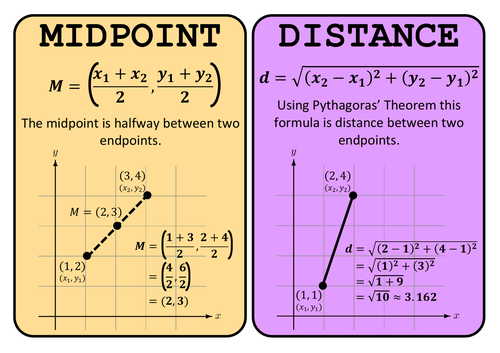 homework 3 distance and midpoint formulas answers