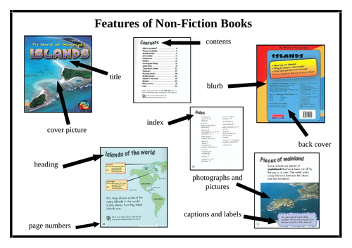 Features of a Non Fiction Text (Activity and Poster)