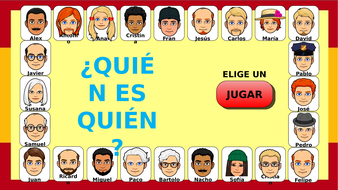 Quien Es Quien Who Is Who Spanish Game Teaching Resources