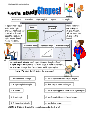 Shapes! Rectangles, Squares and Triangles