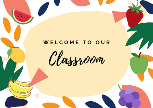 Welcome Door Sign Classroom Decoration in 2024  Welcome door classroom,  Welcome door signs, Classroom door signs