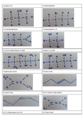Nomenclature (IUPAC) Practice Questions | Teaching Resources