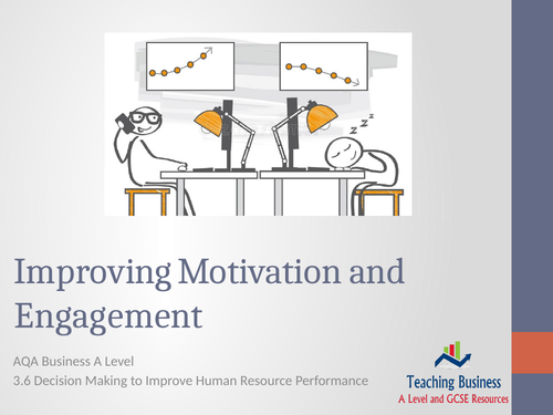 AQA Business - Improving Motivation and Engagement