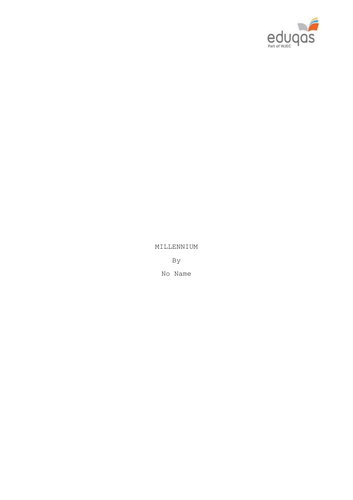 Week 5 and 6 GCSE Film Studies screenplay unit Eduqas