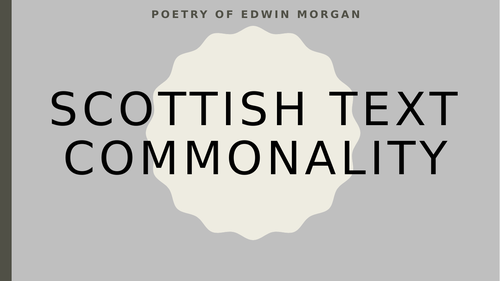 Edwin Morgan Scottish Text Resources