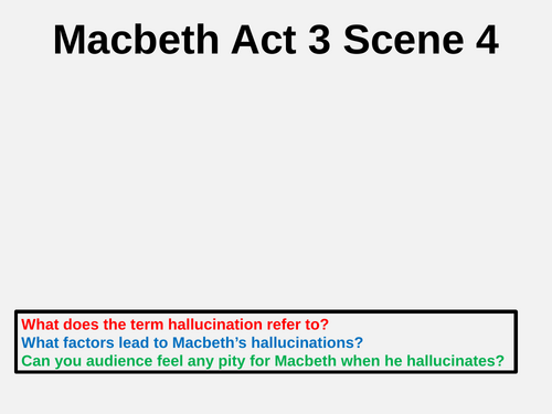 Act 3 Scene 4 Macbeth