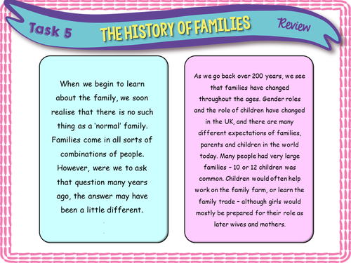 Family + Commitment PSHE | Teaching Resources