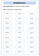 Multiplication: Aqa Entry Level 2 Maths 