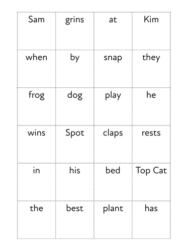 Use Sentence Maker With Words That Include Initial Final Consonant 