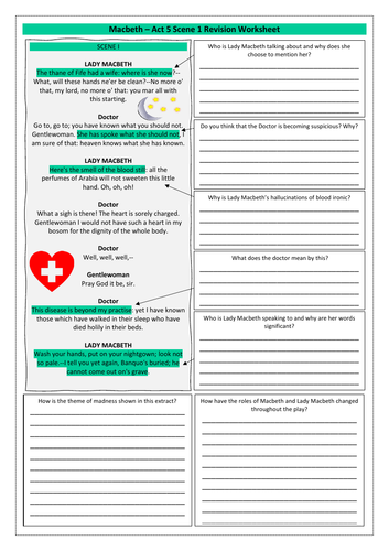 Macbeth Revision Worksheets | Teaching Resources
