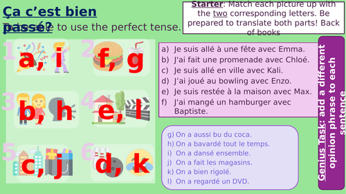 Studio 3 Rouge: Module 1. Unit 4, Ça c'est bien passé? | Teaching Resources