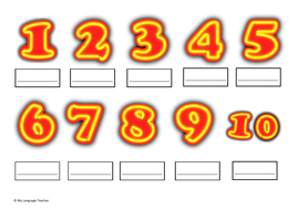 Whole Unit Ks2 Spanish Numbers Los Numeros Teaching Resources