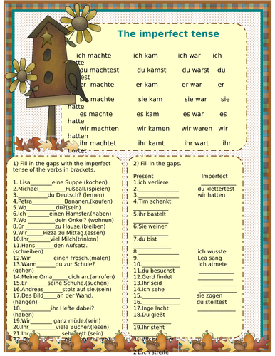 Imperfect Tense | Teaching Resources