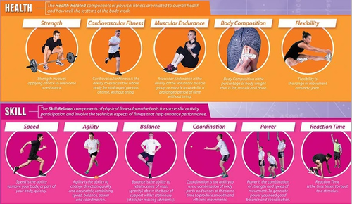 Heworth Grange PE on X: Components of fitness. Skill-related components.  #gcse #pe #revision  / X