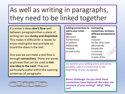 English KS3 Paragraphing | Teaching Resources