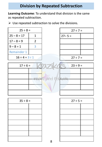 Division: AQA Entry Level 3 Maths | Teaching Resources