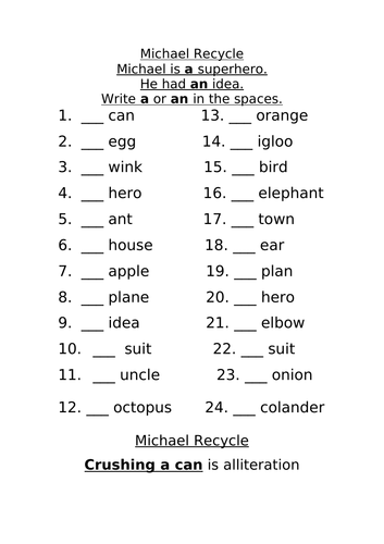 Michael Recycle Literacy Pack | Teaching Resources