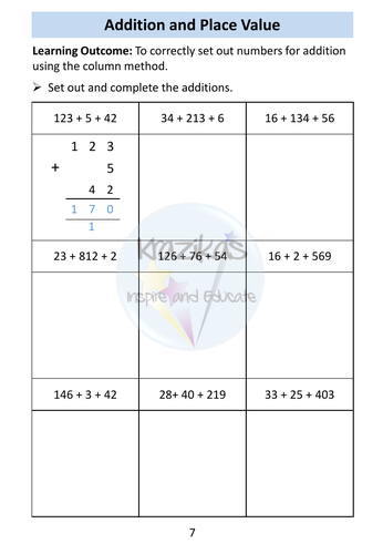 Addition To 1000: Aqa Entry Level 3 Maths 