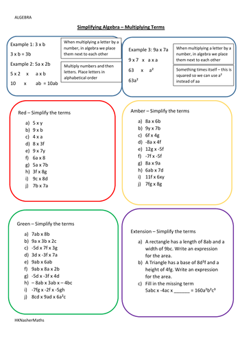simplifying-algebra-multiplying-terms-teaching-resources