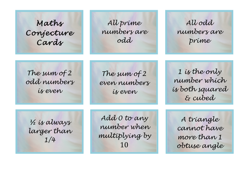 Maths Cards (Always, Sometimes or Never True) | Teaching Resources