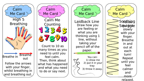 Calm Me Cards | Teaching Resources