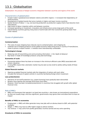 economics essay plans a level