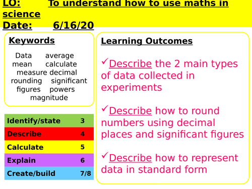 Year 8 Maths In Science