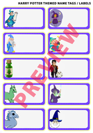 Harry Potter Themed Name Tags | Teaching Resources