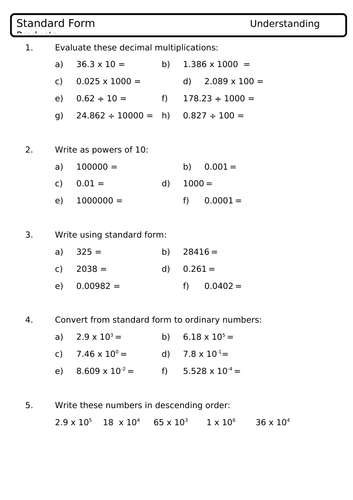 standard-form-large-and-small-numbers-teaching-resources