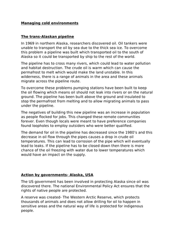 Managing cold environments | Teaching Resources