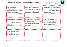 Reciprocal Reading Group Questions | Teaching Resources