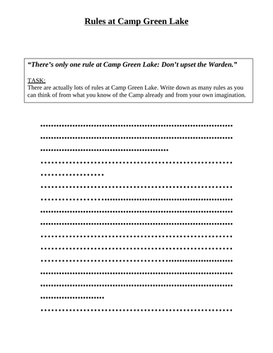 'Holes' resources bundle | Teaching Resources