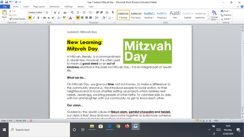 judaism-mitzvah-day-teaching-resources