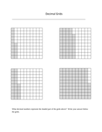 Decimal Grids - Concepts Based on Tenths and Hundredths | Teaching ...