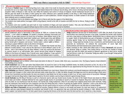 Who were the claimants to the throne in 1066 picture