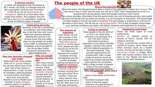 KS3 the people of the UK