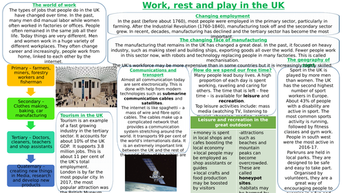 KS3 work rest and play in the UK