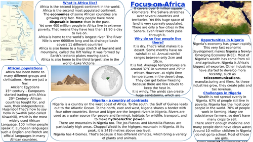 KS3 focus on Africa