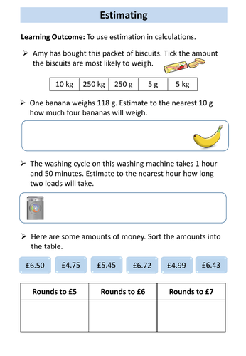 AQA Entry Level 3 Maths: Estimation / Estimating | Teaching Resources