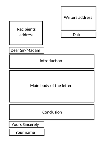 Letter template | Teaching Resources