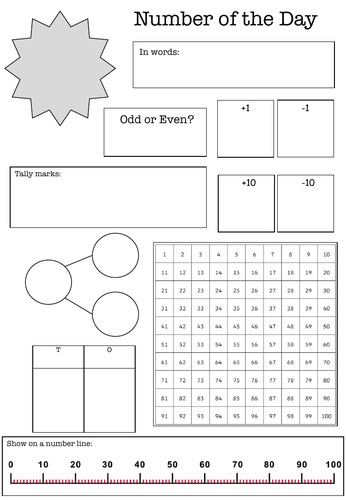 Number of the Day Activity | Teaching Resources