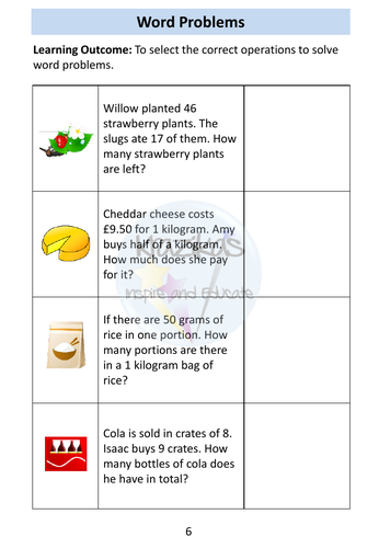 Word Problems - Mixed Operations - AQA Entry Level Maths | Teaching ...