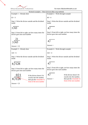 bus stop division problem solving