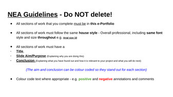 OCR NEA RESOURCE BUNDLE | Teaching Resources
