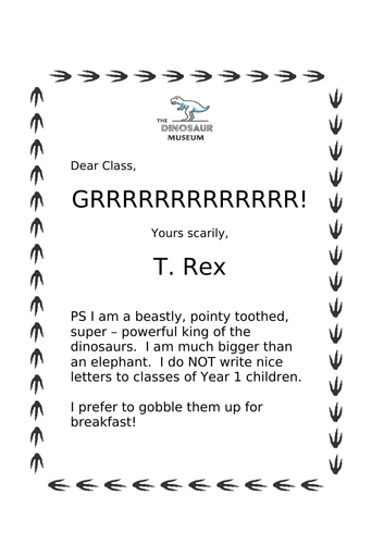 dear dinosaur activities