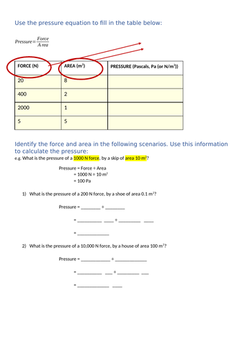 KS3 physics - Pressure | Teaching Resources
