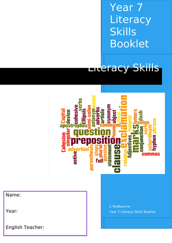 40 Page Literacy Booklet - Booster Catch Up Intervention Skills - Year ...