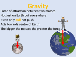 KS3 - Y7 - Physics - Mass, Weight ad Gravity | Teaching Resources