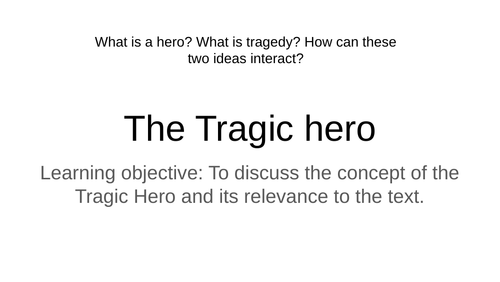 Tragic Hero - Othello A Level AQA Literature